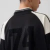 Koszulka dżersejowa z oversize'owym logo Ouigap