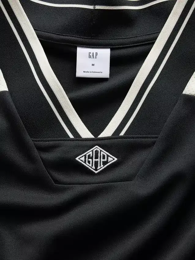 Koszulka dżersejowa z oversize'owym logo Ouigap