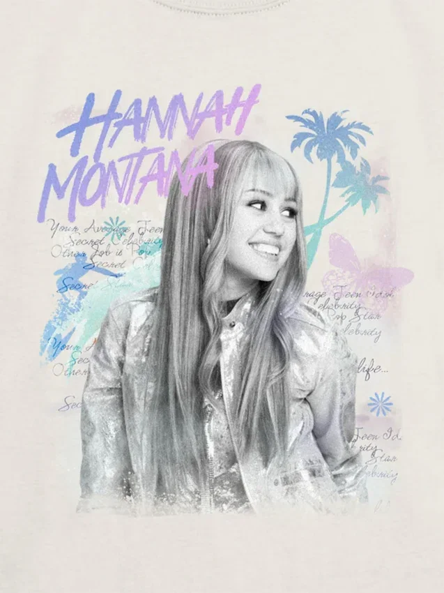 Koszulka dziecięca z nadrukiem „Hannah Montana Beach Vibes”