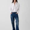 Koszulka oversize z popeliny z bawełny organicznej
