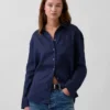 Koszulka oversize ze 100% lnu