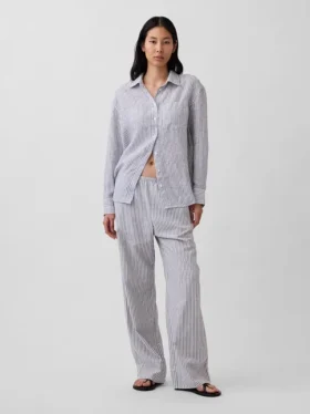 Koszulka oversize ze 100% lnu