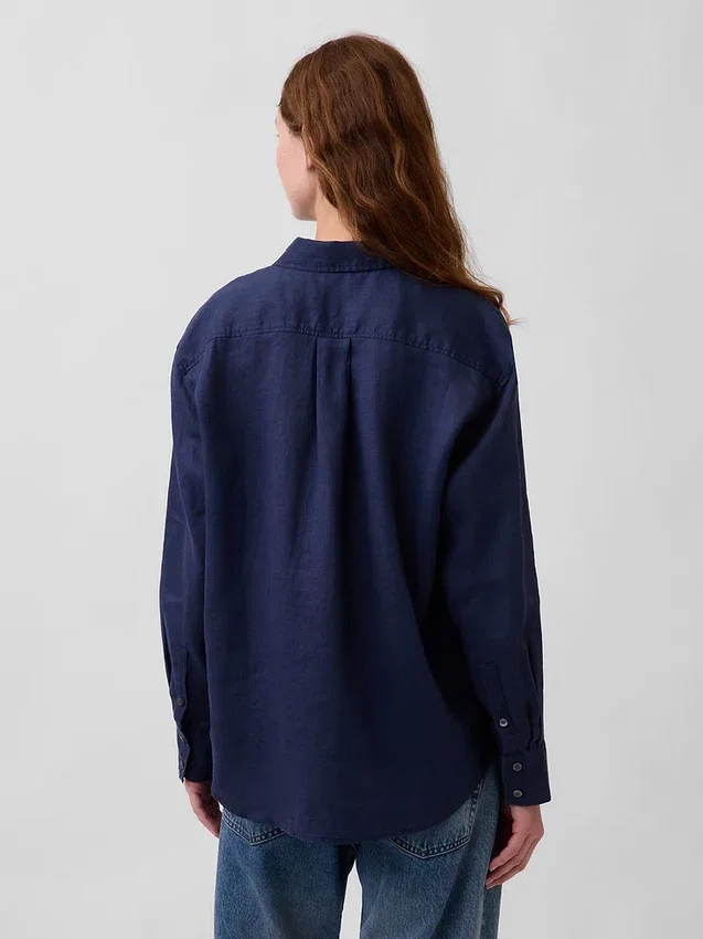 Koszulka oversize ze 100% lnu
