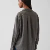 Koszulka oversize ze 100% lnu