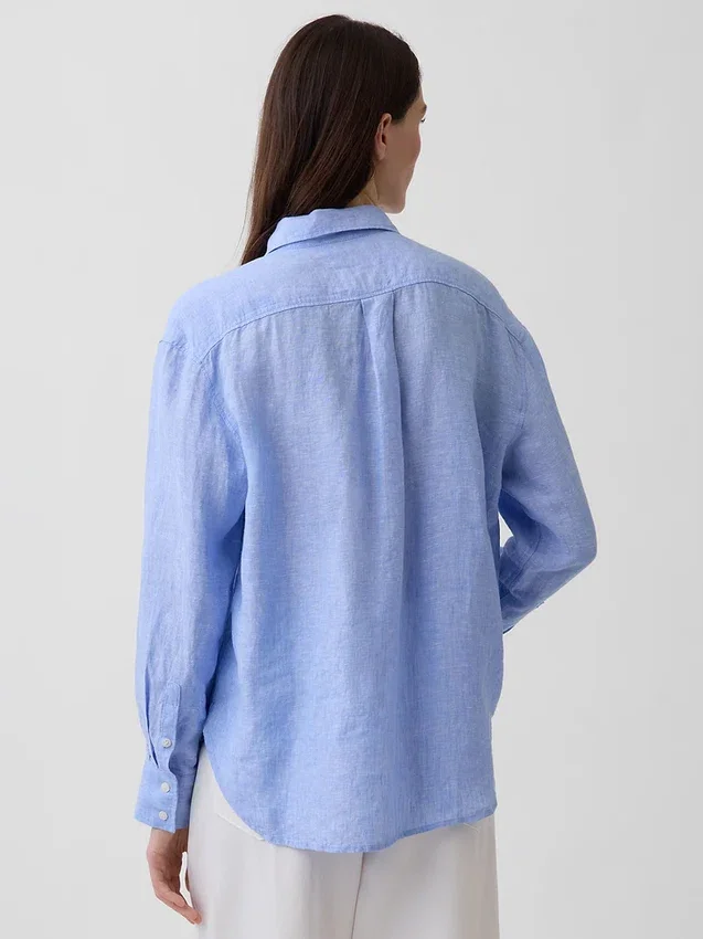 Koszulka oversize ze 100% lnu