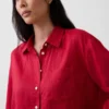 Koszulka oversize ze 100% lnu