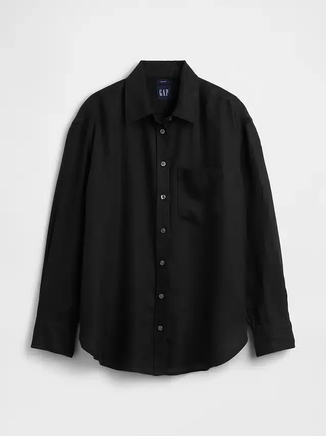 Koszulka oversize ze 100% lnu