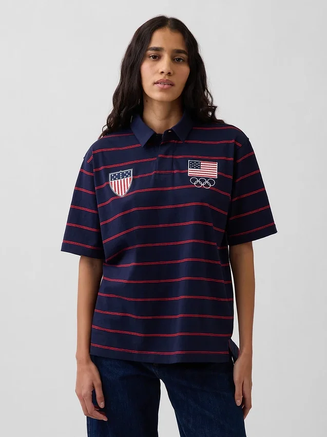 Koszulka polo dla dorosłych z motywem Team USA