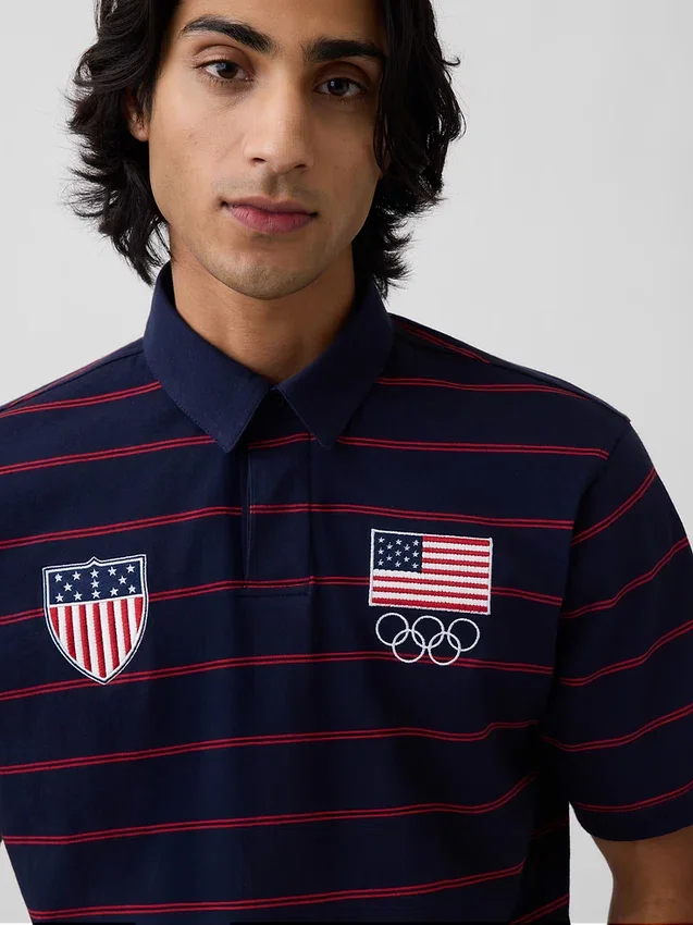 Koszulka polo dla dorosłych z motywem Team USA