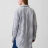 Koszulka tunika oversize z mieszanki lnu