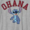 Koszulka w stylu college’u z motywem Lilo i Stitch – Ohana