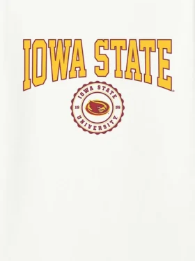 Koszulka z ciemnym nadrukiem przedstawiającym herb Iowa State University