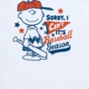 Koszulka z krótkim rękawem dla maluchów z motywem „Peanuts” – Charlie Brown „Sorry I Can’t” (Przepraszam, nie mogę) – sezon baseballowy