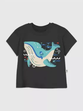 Koszulka z nadrukiem „Its a Whale” dla małych dzieci