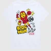 Koszulka z nadrukiem „Marvel Iron Man Doodle” w wersji z szortami dla małych dzieci