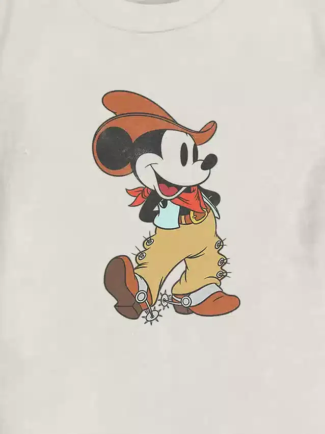 Koszulka z nadrukiem „Mickey Mouse Cowboy” dla maluchów