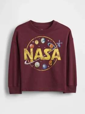 Koszulka z nadrukiem NASA dla niemowląt i Maluchów