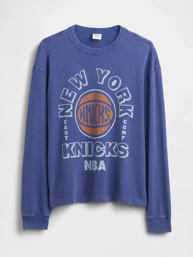 Koszulka z nadrukiem NBA New York Knicks o skróconym kroju