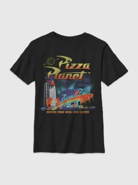 Koszulka z nadrukiem „Pizza Planet” z filmu „Toy Story” dla dzieci
