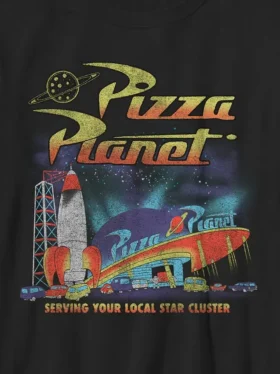 Koszulka z nadrukiem „Pizza Planet” z filmu „Toy Story” dla dzieci