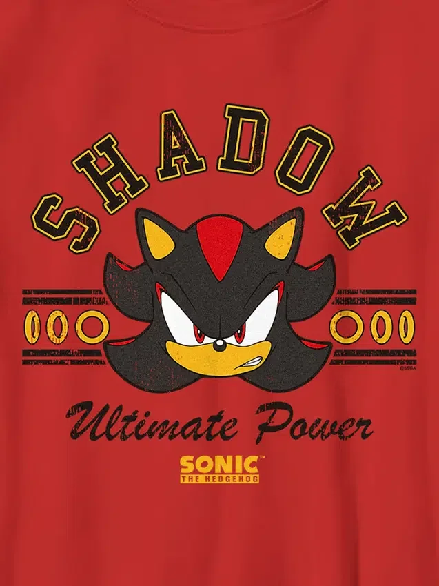 Koszulka z nadrukiem „Sonic the Hedgehog Shadow” dla dzieci