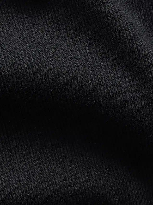 Koszulka z okrągłym dekoltem i prążkowanym materiałem