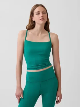 Krótki top GapFit Smooth z wycięciem na plecach