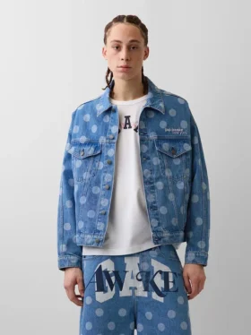 Kurtka dżinsowa GAP × Awake NY Oversized Dotted Icon