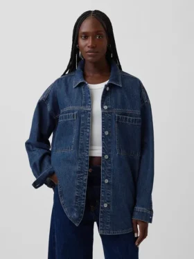Kurtka dżinsowa w stylu oversize dla mężczyzn