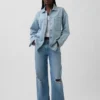 Kurtka dżinsowa w stylu oversize dla mężczyzn