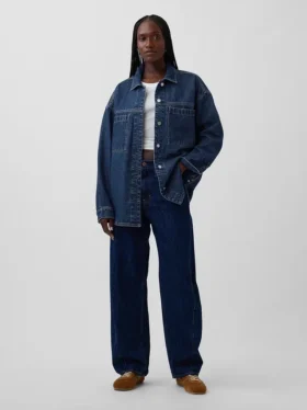 Kurtka dżinsowa w stylu oversize dla mężczyzn