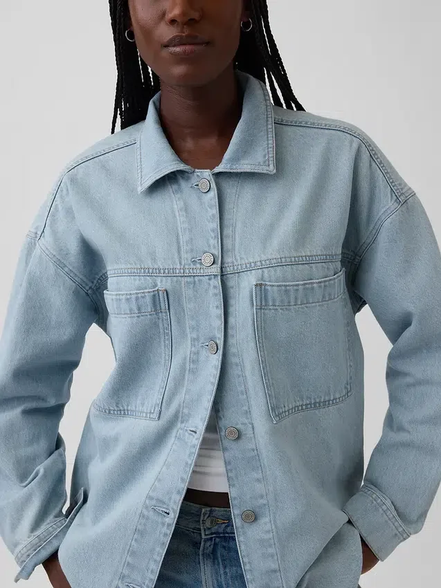 Kurtka dżinsowa w stylu oversize dla mężczyzn