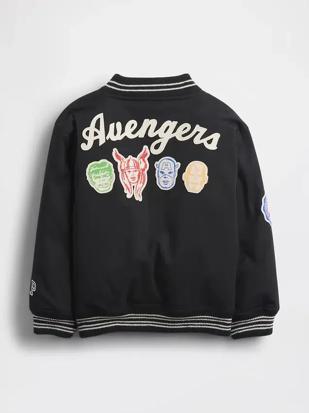 Kurtka typu varsity dla niemowląt i maluchów z motywem Marvel Avengers