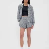 Kurtka wiatrówka GapFit Tech Gingham