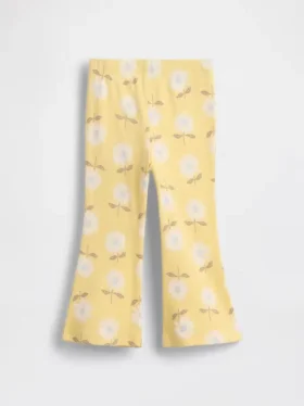 Legginsy dla niemowląt i Maluchów z rozkloszowanymi nogawkami, z prążkowanej dzianiny, do łączenia w zestawy