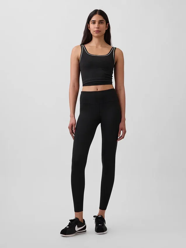 Legginsy GapFit Smooth z wysokim stanem