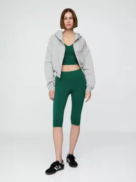 Legginsy GapFit Smooth z wysokim stanem i skróconymi nogawkami