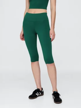 Legginsy GapFit Smooth z wysokim stanem i skróconymi nogawkami