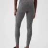 Legginsy GapFit Smooth z wysokim stanem z dzianiny dżersejowej