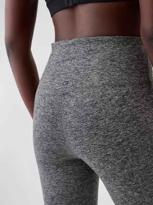 Legginsy GapFit Smooth z wysokim stanem z dzianiny dżersejowej