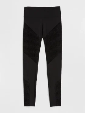 Legginsy GapFit z wysokim stanem, o teksturowanych paskach, w technologii Sculpt Compression
