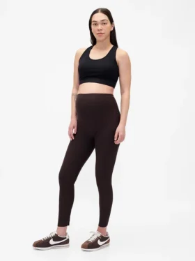 Legginsy odzieży ciążowej na co dzień z pełnym panelem