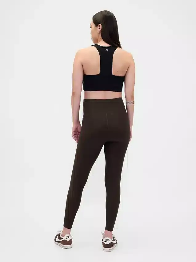 Legginsy odzieży ciążowej na co dzień z pełnym panelem