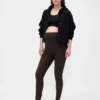 Legginsy odzieży ciążowej na co dzień z pełnym panelem