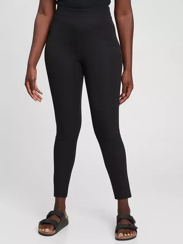 Legginsy z wysokim stanem z dwukierunkowego materiału elastycznego