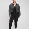Legginsy z wysokim stanem z dwukierunkowego materiału elastycznego