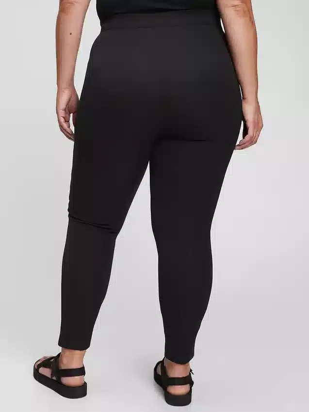 Legginsy z wysokim stanem z dwukierunkowego materiału elastycznego