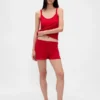 Lekki top piżamowy bez rękawów z dzianiny CashSoft z motywem serc w stylu pointelle