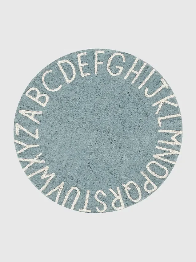 Lorena Canals – dywanik nadający się do prania „Abc Natural Vintage Blue”