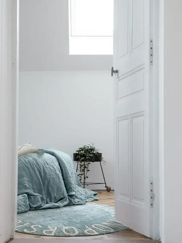 Lorena Canals – dywanik nadający się do prania „Abc Natural Vintage Blue”